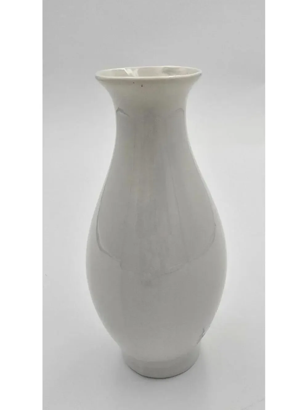 Vintage Mini Porcelain Bud Vase Purple Floral Design 5 Inch Decor
